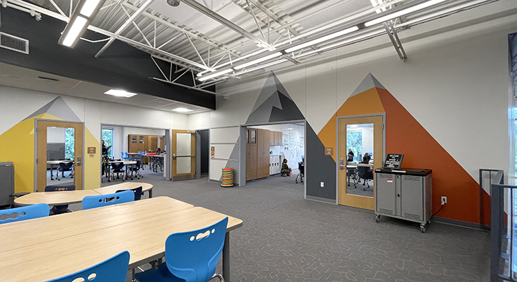 First day of school at the new Indian Creek Local Elementary Schools